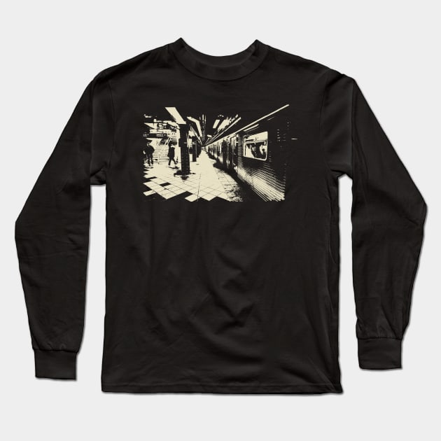 Subway Long Sleeve T-Shirt by Raul Baeza